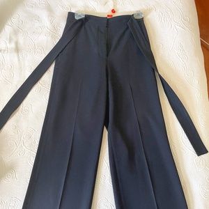 Aritzia babaton full length tie front wide pants size 2